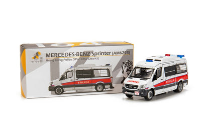 [ Back-order ] TINY ATC64621 1:76 Tiny City No.164 Mercedes Benz Sprinter Facelift HK Police (Wan Chai District) Diecast