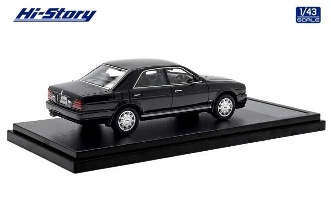 [ Back-order ] Hi-Story HS451BK 1:43 Nissan GLORIA V30 TWIN CAM Turbo Gran Turismo Ultima (1991) Black Resin