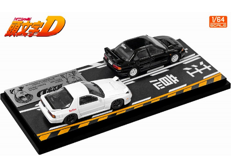 [ Back-order ] MODELER'S MD64217 1:64 Initial D Set Vol.17 Kyoichi Sudo Lancer Evolution III & Ryosuke Takahashi RX-7(FC3S) ƒ_ƒCƒLƒƒƒXƒg