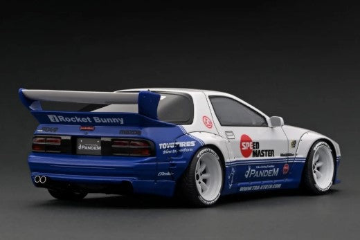 [ Back-order ] ignition model IG2917 1:18 PANDEM RX-7 (FC3S) White/Blue