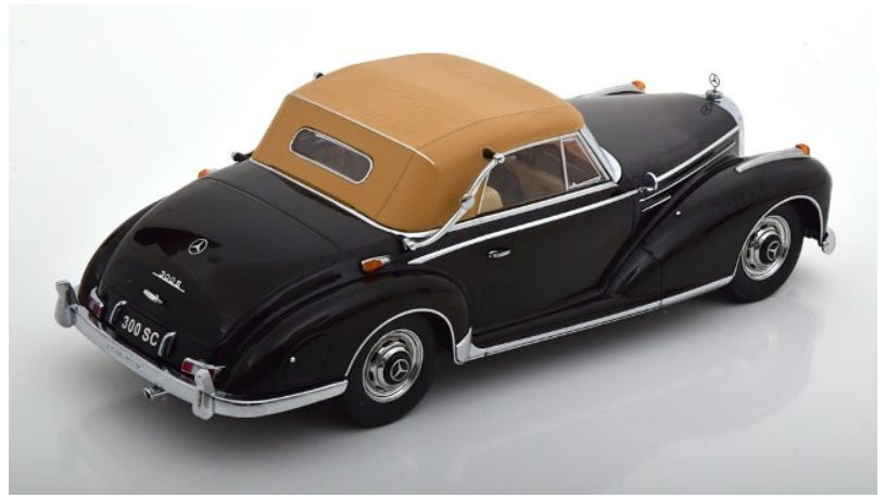 KKDC180943 KK scale 1:18 Mercedes 300 SC W188 Cabrio closed 1957 Black