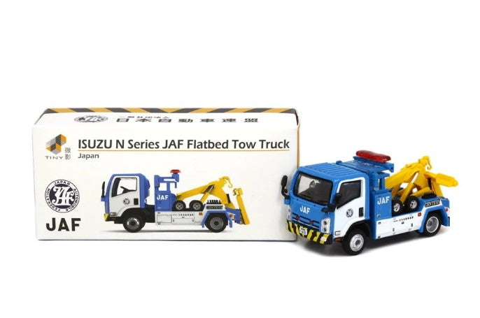 [ Back-order ] TINY ATCJP64011 1:76 Tiny City JP11 Isuzu Japan JAF Flatbed Tow Truck Diecast