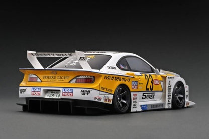 IG2919 ignition model 1:18 LB-Super Silhouette S15 Silvia White / Yellow Resin