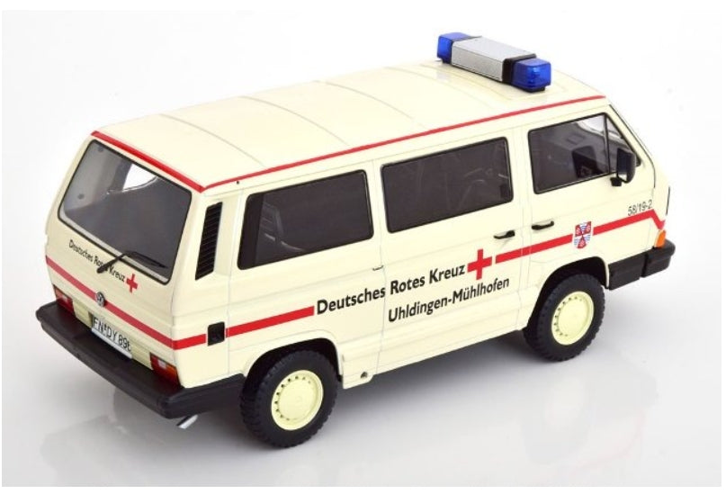 KKDC180968 KK scale 1:18 Volkswagen VW Bus T3 Syncro 1987 German Red Cross