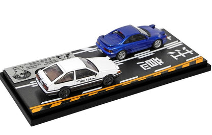 [ Back-order ] MODELER'S MD64215 1:64 Initial D Set Vol.15 Kai Kogashiwa MR2 (SW20) & Takumi Fujiwara Trueno (AE86)