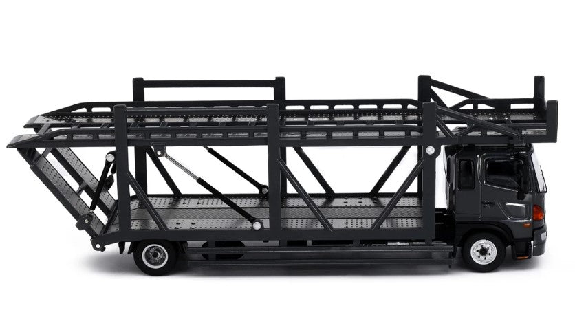 [ Back-order ] TINY ATC66030-A 1:64 Tiny City Hino 500 (Hino Ranger) Car Carrier Black Diecast