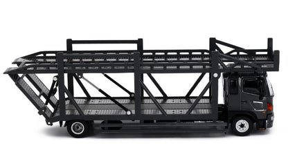 [ Back-order ] TINY ATC66030-A 1:64 Tiny City Hino 500 (Hino Ranger) Car Carrier Black Diecast