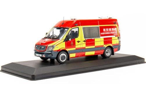 [ Back-order ] TINY ATC43129 1:43 Mercedes Benz Sprinter Hong Kong Fire Department HART