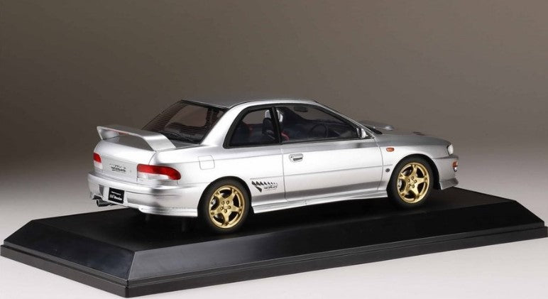 [ Back-order ] Hobby Japan HJ1812ES 1:18 Subaru IMPREZA WRX type R STi Version IV(GC8) 1997 Light Silver Metallic