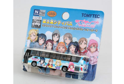 [ Back-order ] TOMYTEC 301615 The Bus Collection / Bus Colle Fuji-Q City Bus Love Live! Sunshine!! Wrapping Bus Diorama Supplies