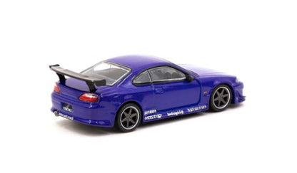 T64G-023-BL TARMAC WORKS 1:64 Nissan VERTEX Silvia S15 Blue Metallic