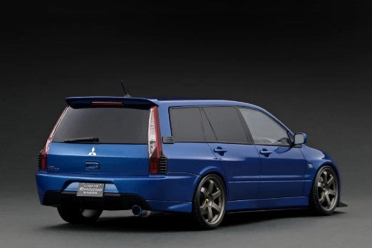 IG2772 ignition model 1:18 Mitsubishi Lancer Evolution Wagon (CT9W) Blue