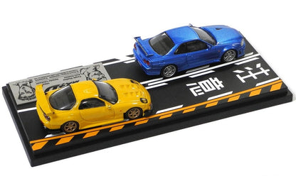 [ Back-order ] MODELER'S MD64208 1:64 Initial D Set Vol.8 Keisuke Takahashi RX-7 (FD3S) & Kouzou Hoshino Skyline GT-R (BNR34)