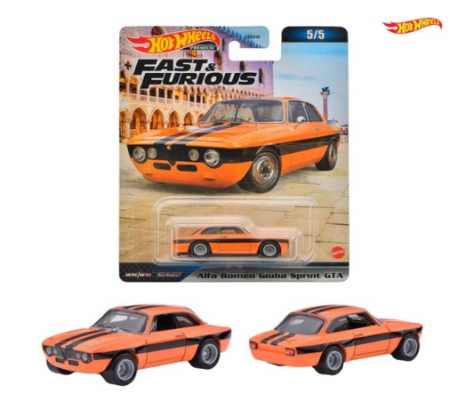 HKD29 Hot Wheels Alfa Romeo Fast and Furious - Alfa Romeo Giulia Sprint GTA 1carton/10pcs