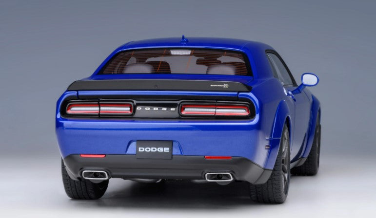 71772 AUTOart 1:18 Dodge Challenger R/T Scat Pack Widebody 2022 (INDIGO BLUE / Metallic Blue)