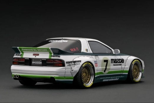 [ Back-order ] ignition model IG2913 1:18 PANDEM RX-7 (FC3S) White/Green