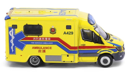 [ Back-order ] TINY ATC65078 1:76 Tiny City Mercedes Benz Sprinter FL HKFSD Ambulance (A429) Diecast