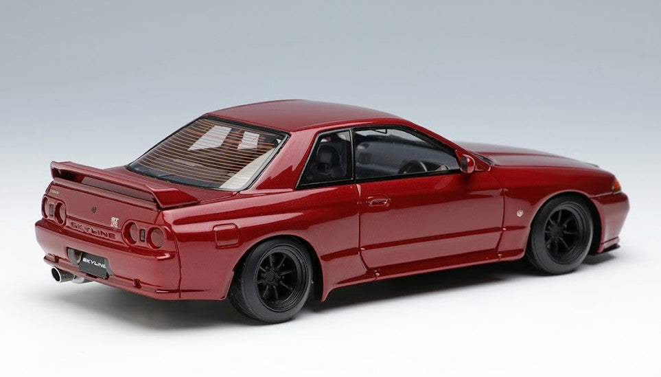 [ Back-order ] Make Up EIDOLON EM424D 1:43 Nissan Skyline GT-R (BNR32) (RS Watanabe 8 spoke wheels) Red Pearl Metallic