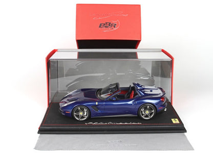 P18125G BBR 1:18 Ferrari F60 America 2014 Blu Tour Fr./Livery Rosso Corsa model car