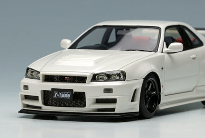 [ Back-order ] Make Up EIDOLON EM396C 1:43 NISMO R34 GT-R Z-tune White Pearl