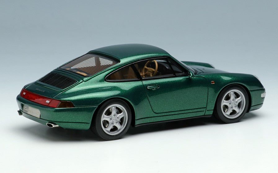 [ Back-order ] Make Up VISION VM145D 1:43 Porsche 911(993) Carrera 4 1995 Dark Green Metallic