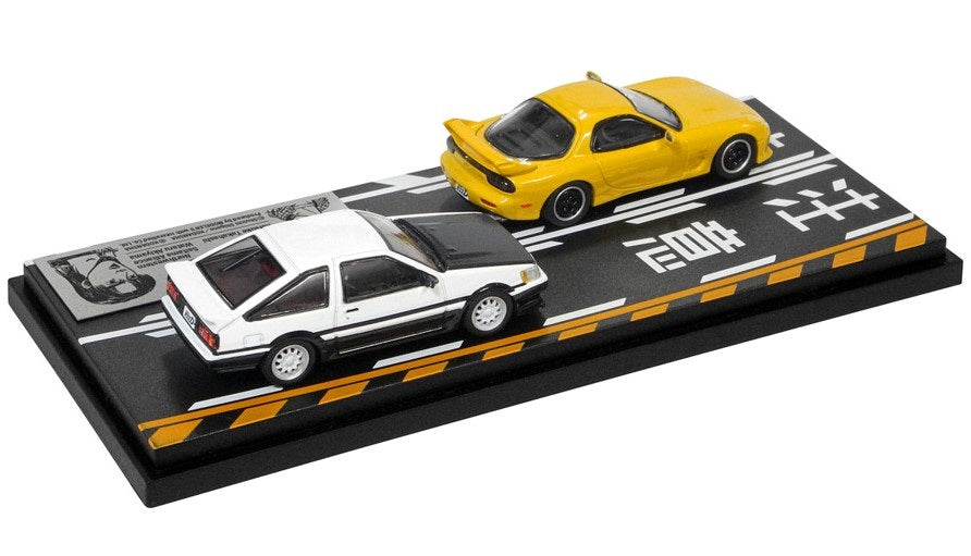 [ Back-order ] MODELER'S MD64210 1:64 Initial D Set Vol.10 Keisuke Takahashi RX-7(FD3S) & Wataru Akiyama Levin(AE86)