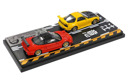 [ Back-order ] MODELER'S MD64203 1:64 Initial D Set Vol.3 Keisuke Takahashi RX-7(FD3S) & Go Hojo NSX(NA1)