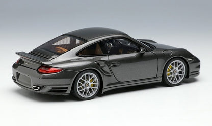 [ Back-order ] Make Up EIDOLON EM604I 1:43 Porsche 911 (997.2) Turbo S 2011 Meteor Gray Metallic