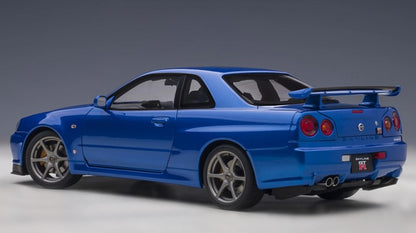 77408 AUTOart 1:18 Nissan Skyline GT-R (R34) V Spec 2 (Bayside Blue)