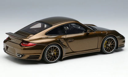 [ Back-order ] Make Up EIDOLON EM604G 1:43 Porsche 911 (997.2) Turbo S 2011 Macadamia Metallic