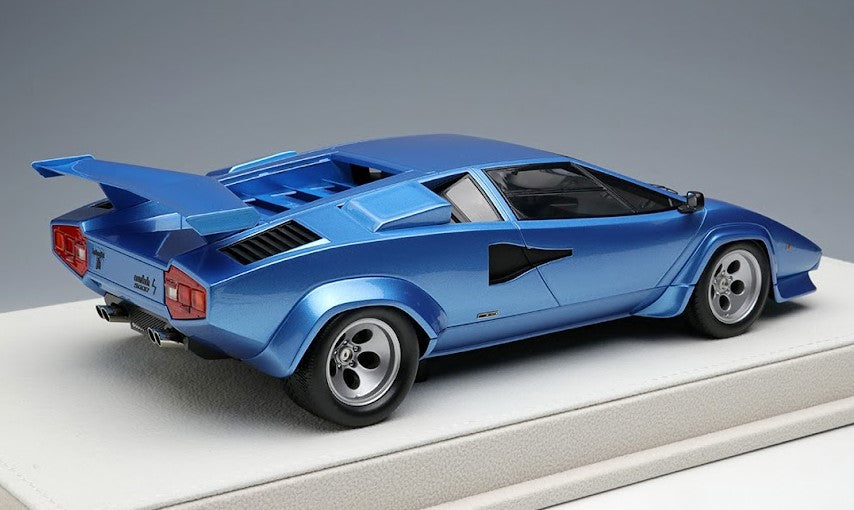 [ Back-order ] Make Up EIDOLON EML086C 1:18 Lamborghini Countach LP5000S 1982 Rear Wing Metallic Light Blue