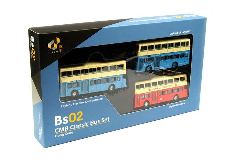 [ Back-order ] TINY ATBS002 Bs02 CMB China Motor Bus Classic Bus Set Diecast