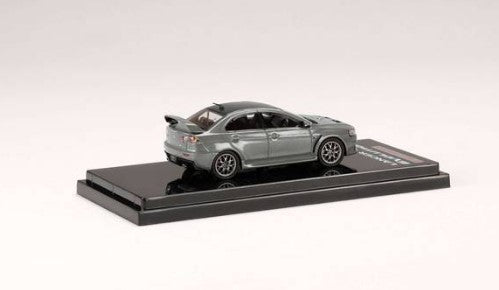 [ Back-order ] Hobby Japan HJ642053BGM 1:64 Mitsubishi Lancer Evolution 10 Final Edition Titanium Gray Metallic / Carbon Roof Die-cast