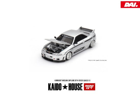 KHMG097 KAIDO HOUSE TSM MINI-GT 1:64 Nissan Skyline GT-R R33 DAI33 V1 LHD