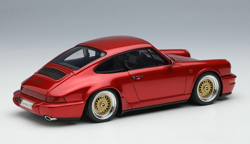 [ Back-order ] Make Up VISION VM216A 1:43 Porsche 911 (964) Carrera RS 1992 BBS 18 inch wheels Candy Red