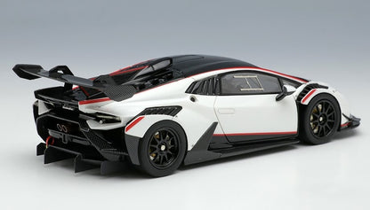 [ Back-order ] Make Up EIDOLON EM636B 1:43 Lamborghini Huracan Super Trofeo EVO2 2021 Bianco Opalis (Pearl White)