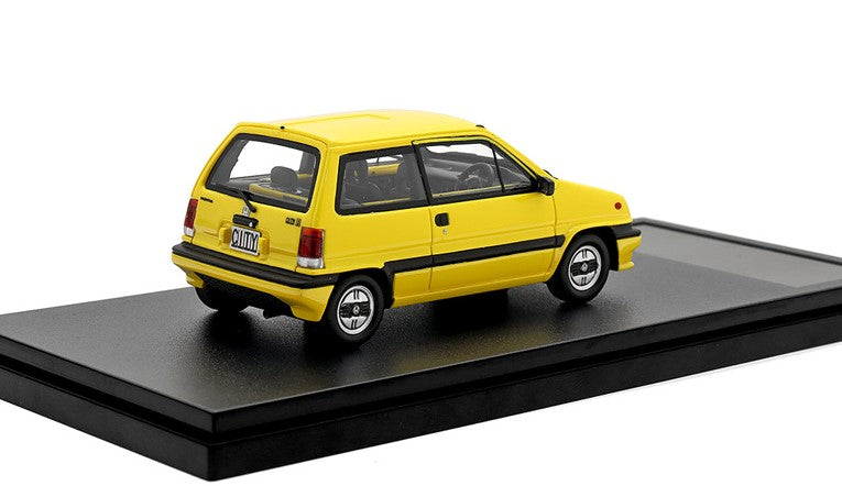 [ Back-order ] Hi-Story HS397YE 1:43 Honda CITY R (1985) Gull Yellow Resin