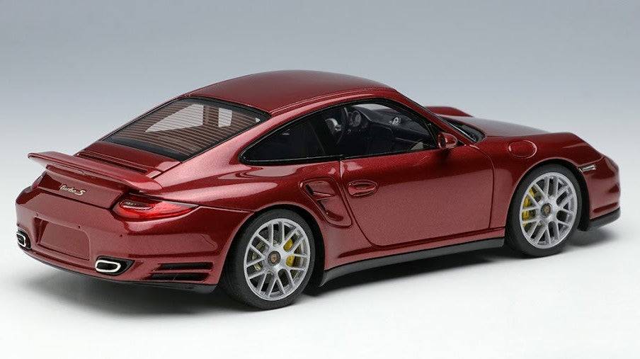 [ Back-order ] Make Up EIDOLON EM604D 1:43 Porsche 911 (997.2) Turbo S 2011 Ruby Red Metallic