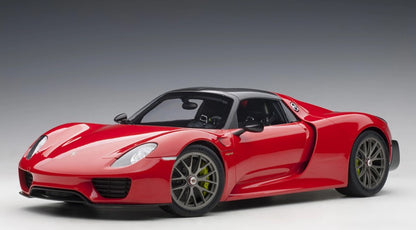 [ Back-order ] AUTOart 12122 1:12 Porsche 918 Spyder Weissach Package Red