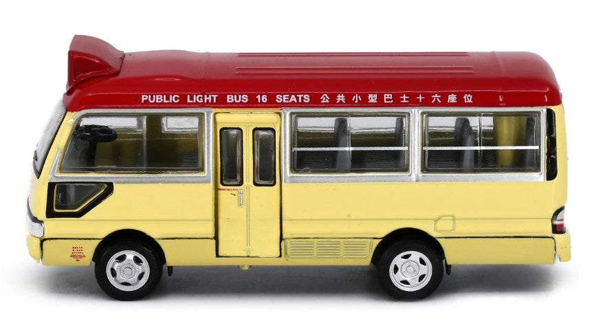 [ Back-order ] TINY ATC65497 1:76 Tiny City No.08 Toyota Coaster Mini Bus Red (Yuen Long) Diecast