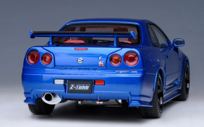 77462 AUTOart 1:18 Nissan NISMO R34 GT-R Z-tune (Bayside Blue)