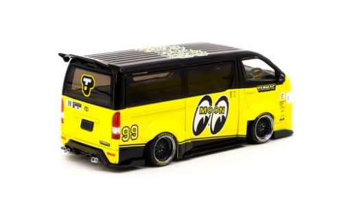 T43-024-ME99 TARMAC WORKS MOONEYES 1:43 Toyota Hiace Widebody Mooneyes Team Van