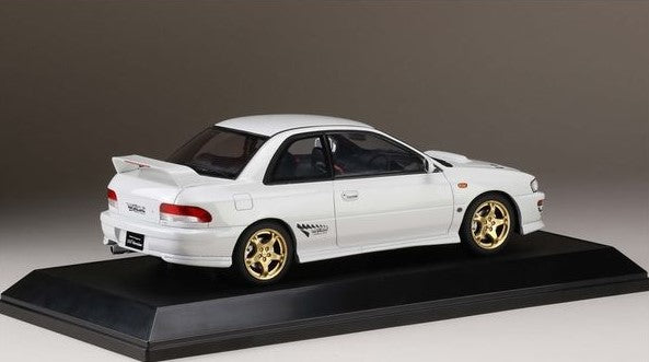 [ Back-order ] Hobby Japan HJ1812EW 1:18 Subaru IMPREZA WRX type R STi Version IV(GC8) 1997 Feather White