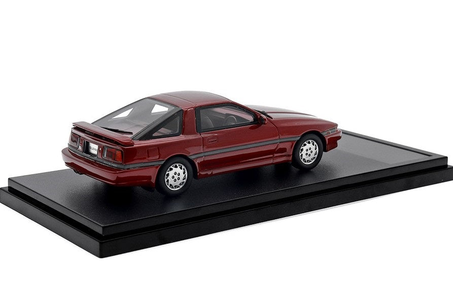 [ Back-order ] Hi-Story HS441RE 1:43 Toyota SUPRA 3.0GT TURBO LIMITED (1987) Red Mica Resin