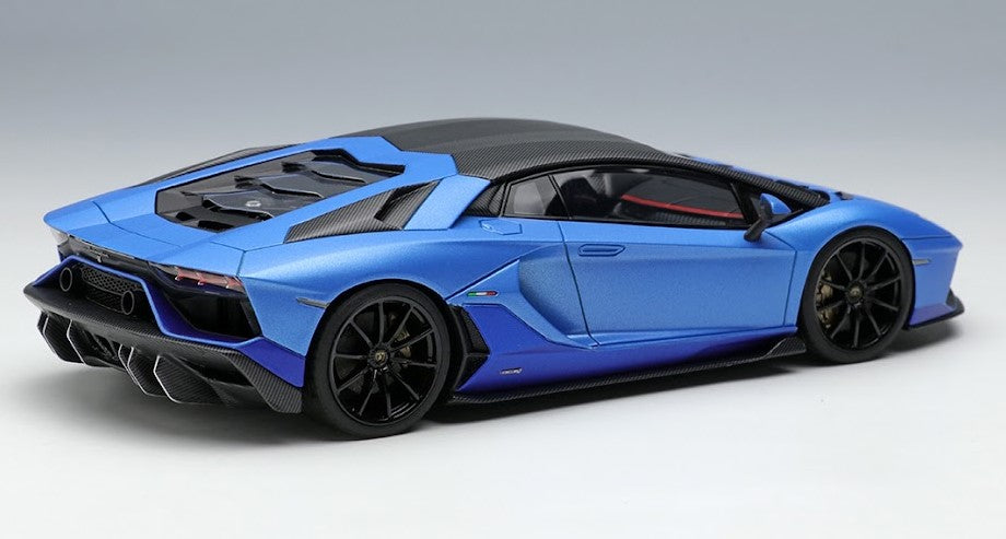 [ Back-order ] Make Up EIDOLON EM634A 1:43 Lamborghini Aventador LP780-4 Ultime 2021 (Diansus wheel) Blue Arione / Blue Mecht