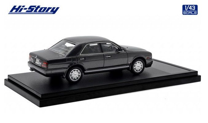 [ Back-order ] Hi-Story HS451GY 1:43 Nissan GLORIA V30 TWIN CAM Turbo Gran Turismo Ultima (1991) Dark Gray Resin