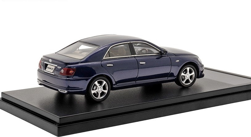 [ Back-order ] Hi-Story HS395BL 1:43 Toyota MARK X 300G PREMIUM (2004) Dark Blue Mica Resin