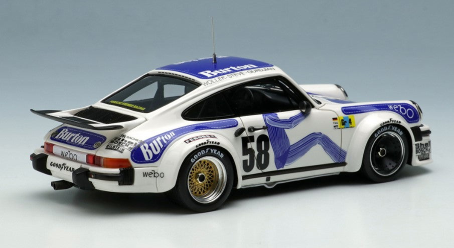 [ Back-order ] Make Up EIDOLON EM549 1:43 Porsche 934 Turbo "Burton" Le Mans 24h 1977 Class Winner No.58