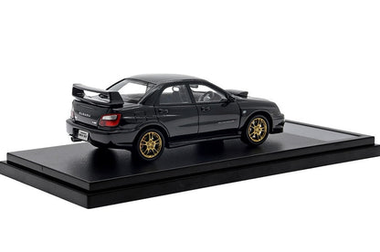 [ Back-order ] Hi-Story HS433BK 1:43 Subaru IMPREZA WRX STi (2002) Black Topaz Mica Resin