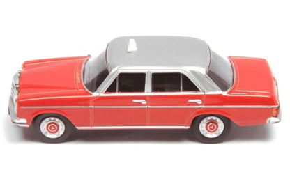 [ Back-order ] TINY A452017700 1:64 Mercedes Benz W115 Hong Kong Taxi Red/Silver Diecast